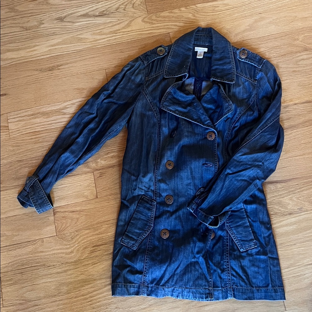 Chico's Dark Blue Denim Jacket